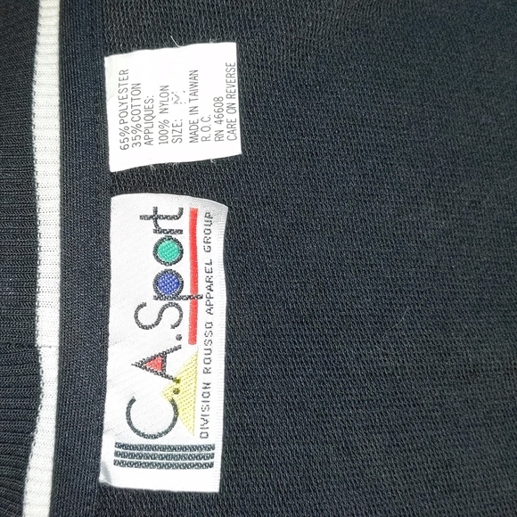 Women's C.A. Sport Totally 80's Colorblock and Shapes Cardigan Sweater M… - Picture 15 of 16